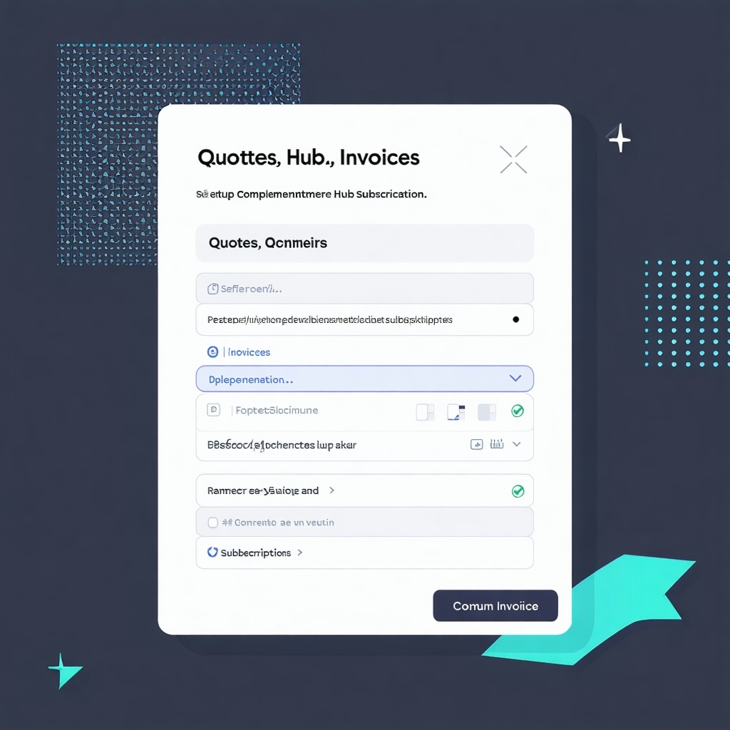 Quotes Invoices  Subscriptions Setup in Commerce Hub Implementation-1